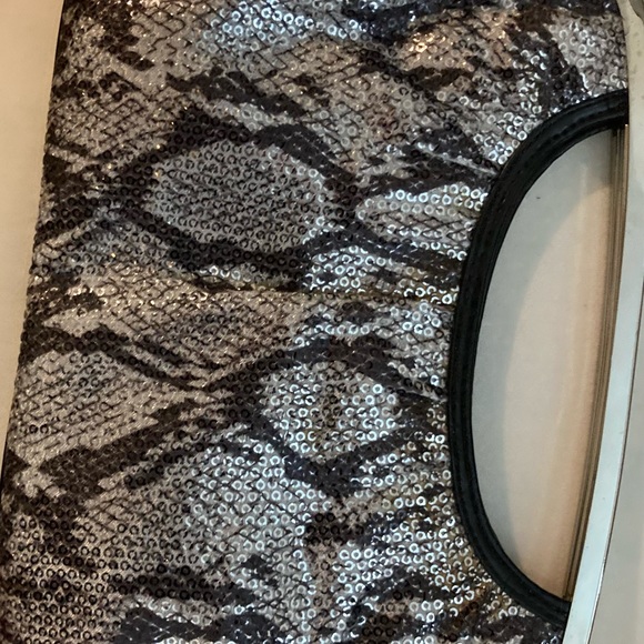 Express black and silver clutch purse - Picture 2 of 6